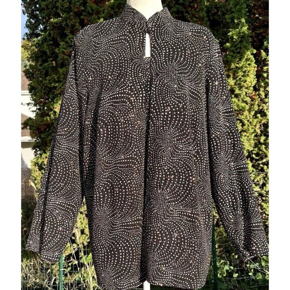 ONYX Twinset Women’s Plus Size 3X Black/Copper Sequin Cocktail Evening *NEW* - Picture 1 of 16